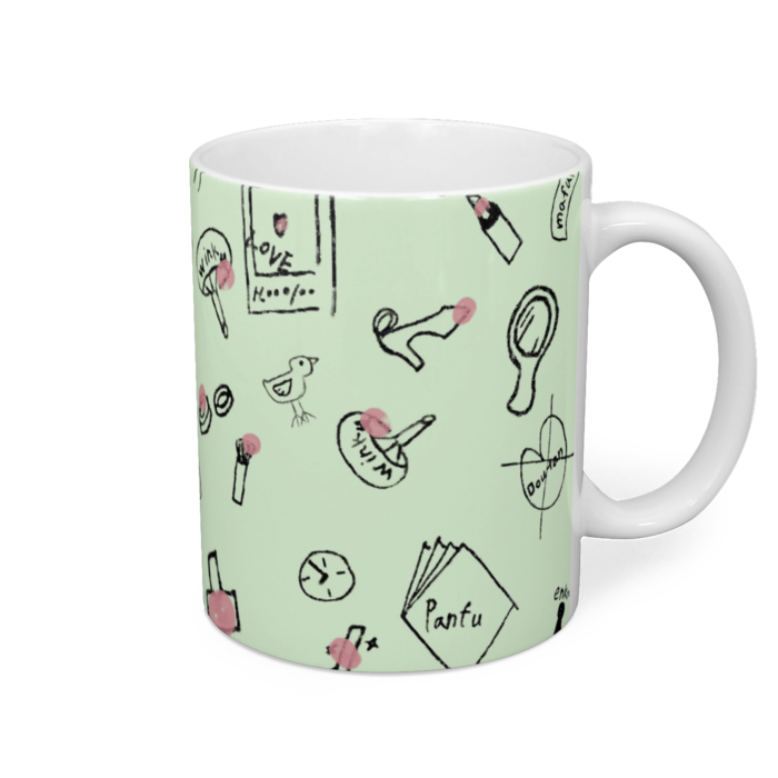 マグカップ - 直径 8 cm / 高さ 9.5 cm