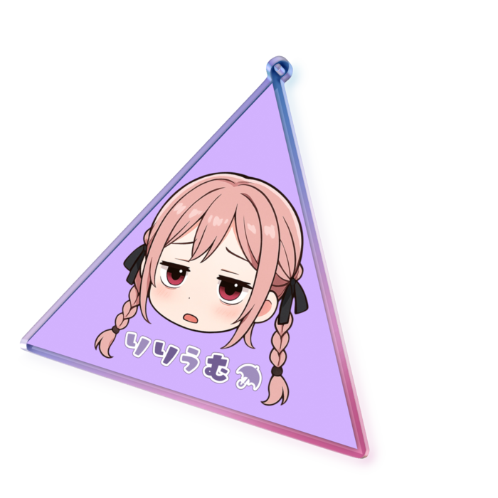 オーロラアクリルキーホルダー - 100 × 100mm