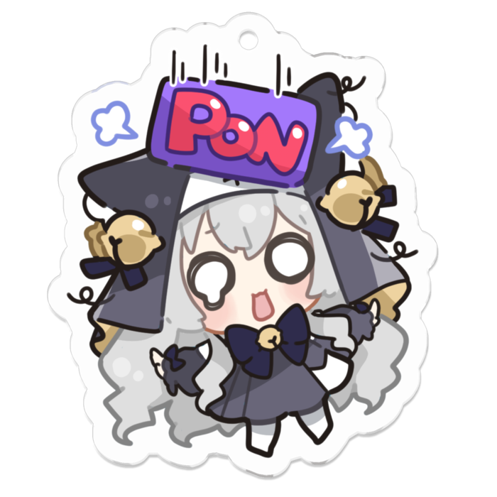 アクリルキーホルダー - 50 x 50 (mm)