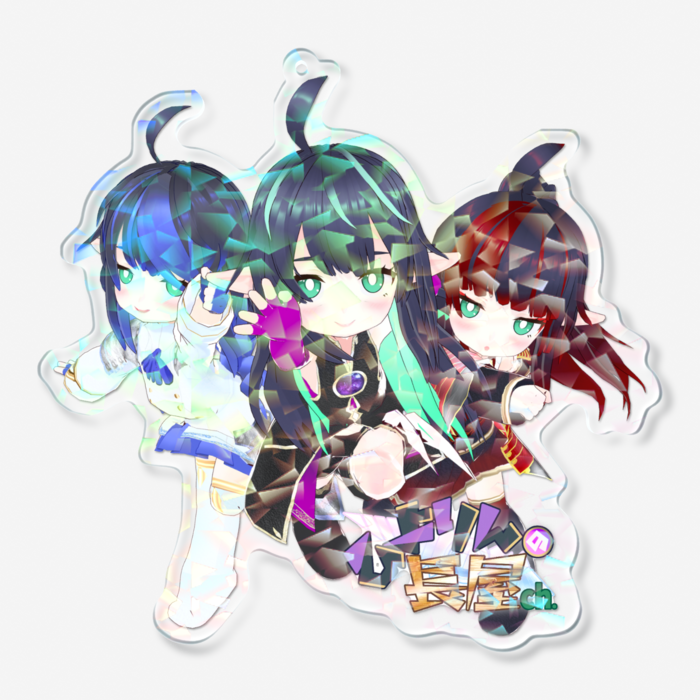 ホログラムアクリルキーホルダー - 100 × 100mm