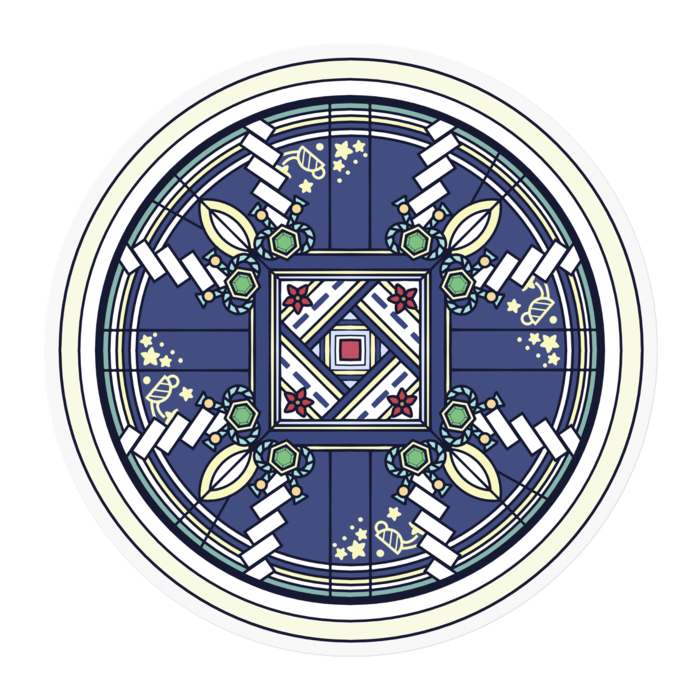 ステッカー - 100 x 100 (mm)