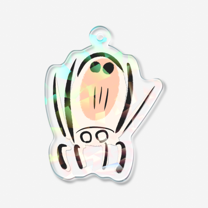 ホログラムアクリルキーホルダー - 50 × 50mm