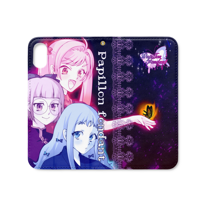 手帳型iPhoneケース(ベルトなし) - iPhone XS / X - ストラップ穴 あり