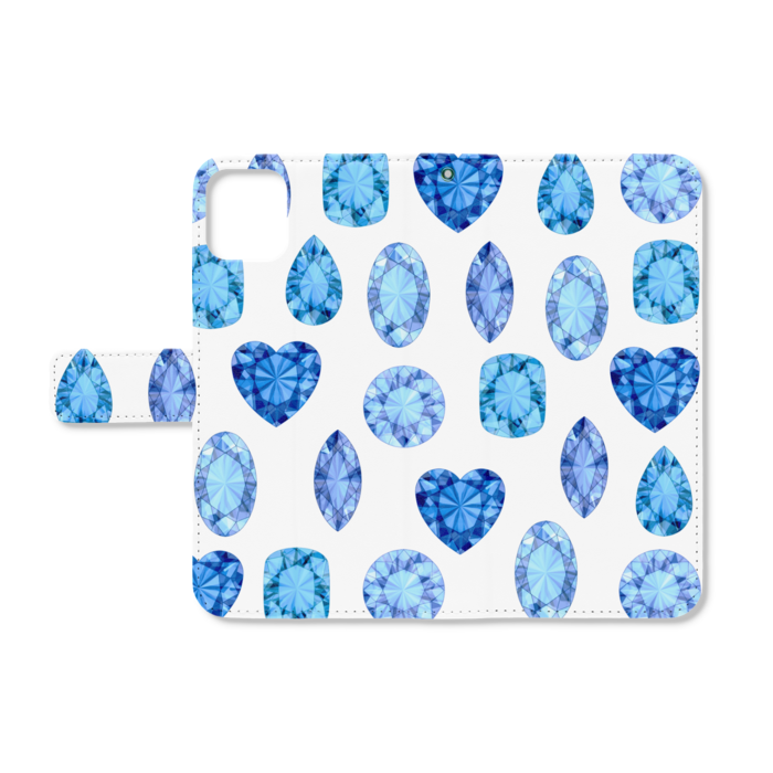 手帳型iPhoneケース - iPhone11ProMax - ストラップ穴 あり