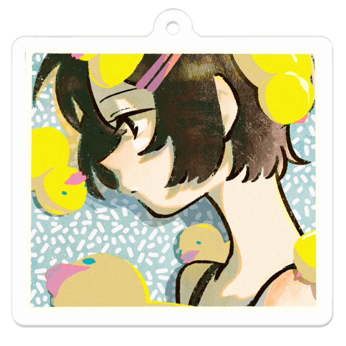 アクリルキーホルダー - 50 x 50 (mm)