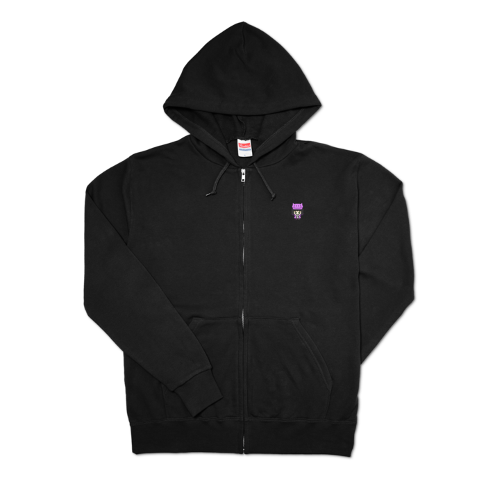 ジップパーカー - L - ブラック