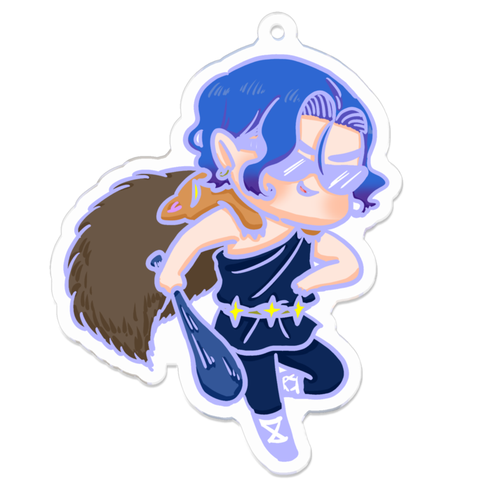 アクリルキーホルダー(色主線) - 70 x 70 (mm)(1)