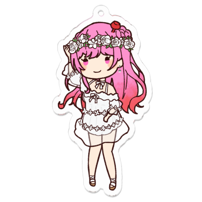 アクリルキーホルダーMサイズ 70 x 70 (mm)