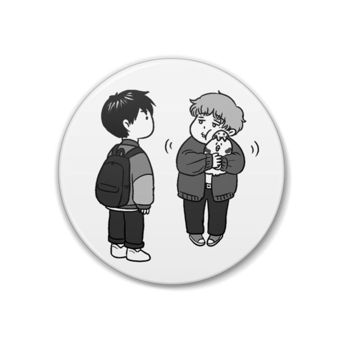 缶バッジ - 38mm・白(オリジナル)