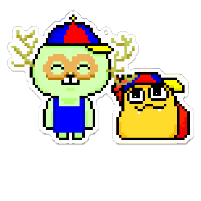 アクリルキーホルダー(コーティング) - 100 x 100 (mm)