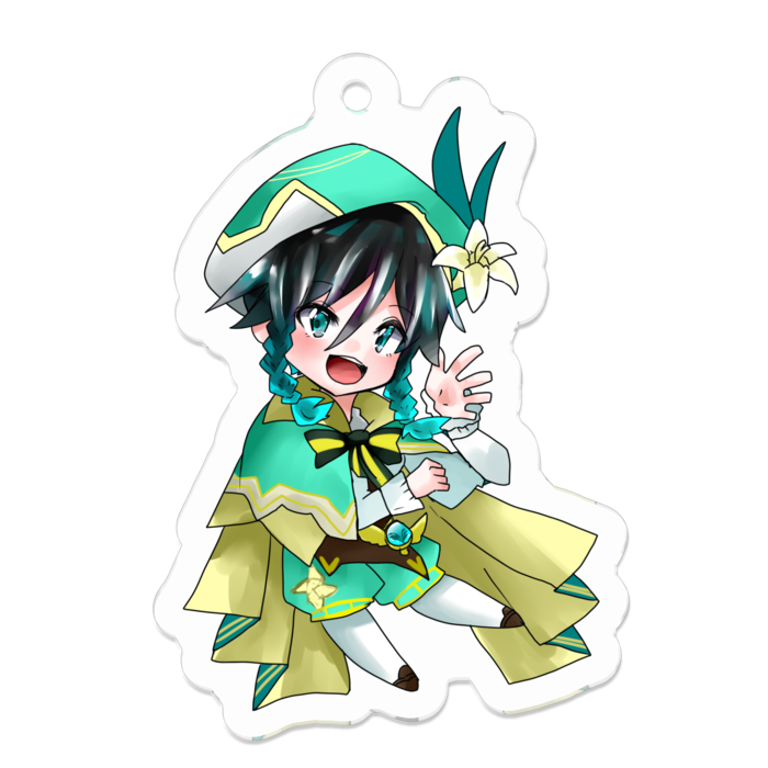 アクリルキーホルダー - 50 x 50 (mm)