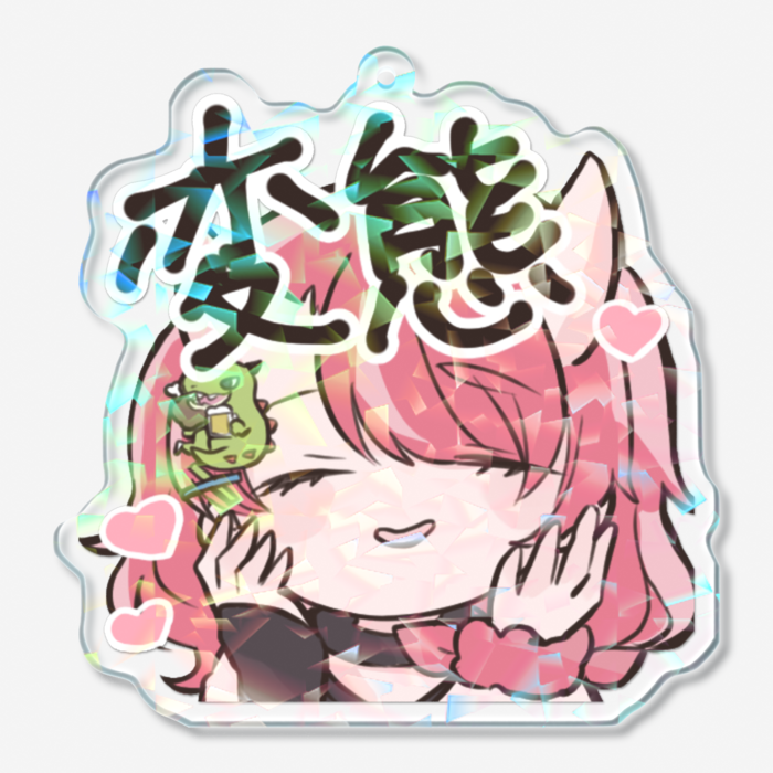 ホログラムアクリルキーホルダー - 70 × 70mm