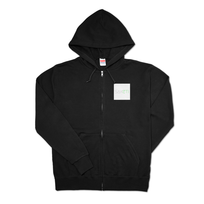 ジップパーカー - L - ブラック