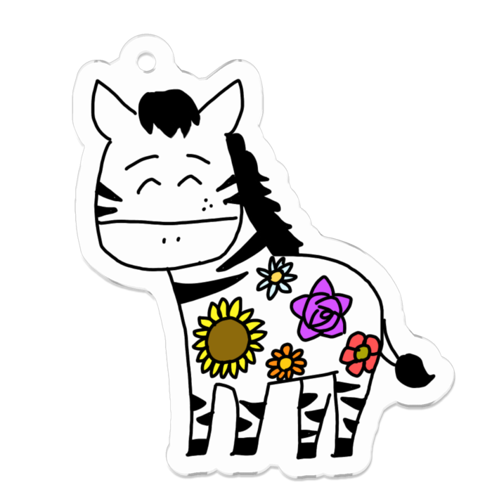 アクリルキーホルダー - 50 x 50 (mm)