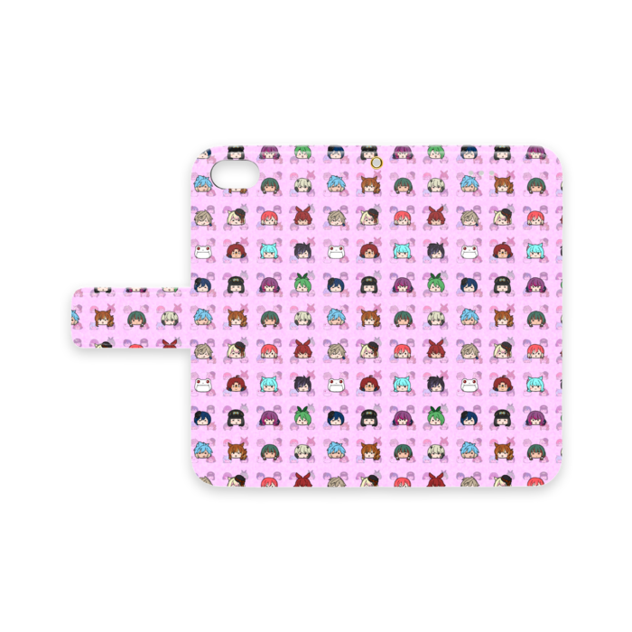 手帳型iPhoneケース(8/7/SE2) -ピンク