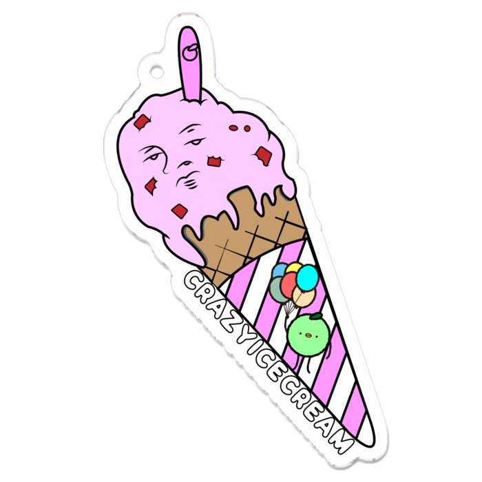 アクリルキーホルダー - 70 x 70 (mm)