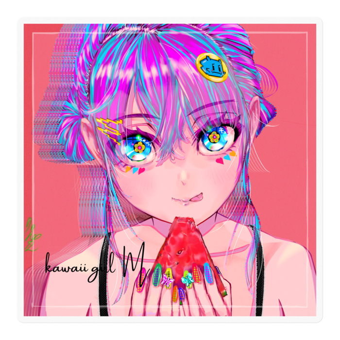 ステッカー【Ｌサイズ】  100 x 100 (mm)