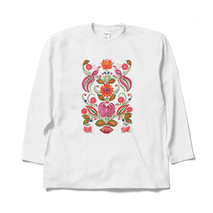 ロングスリーブTシャツ(ピンク) - XL - ホワイト