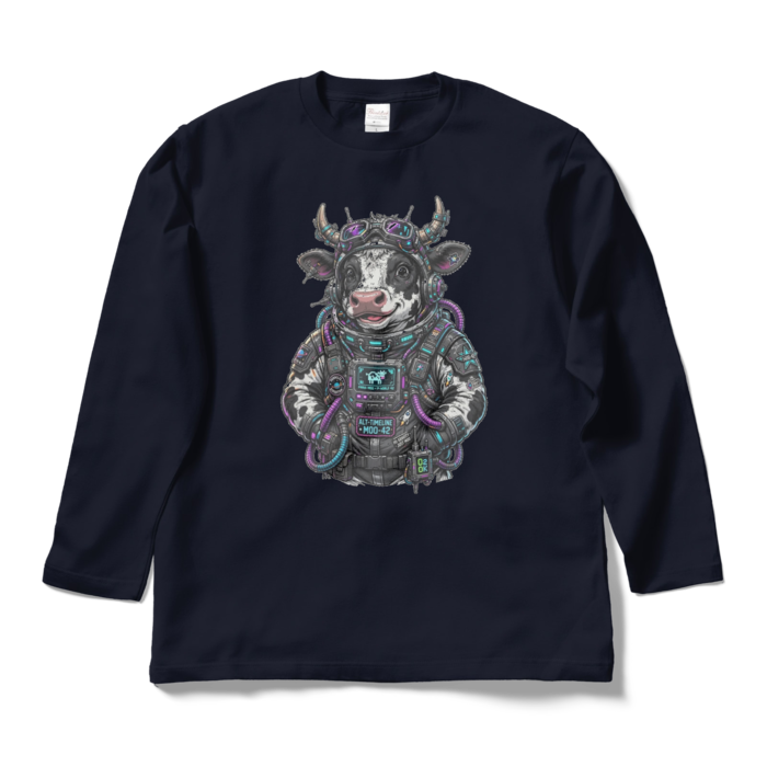 ロングスリーブTシャツ - L - ネイビー