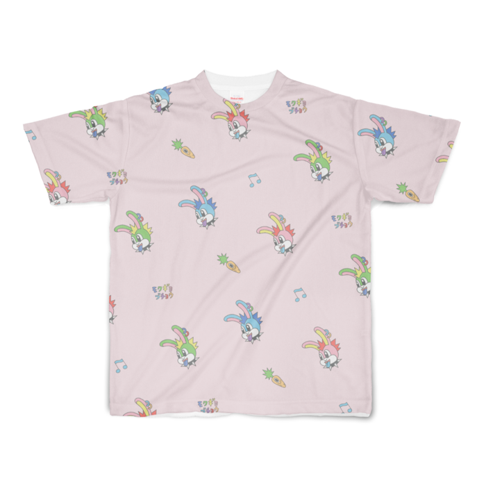 フルグラフィックTシャツピンク - S - 両面印刷(1)