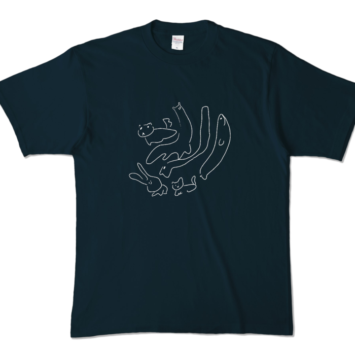 カラーTシャツ - XL - ネイビー (濃色)