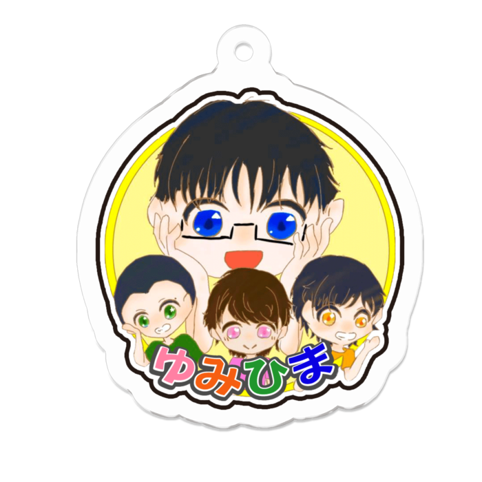 アクリルキーホルダー - 50 x 50 (mm)