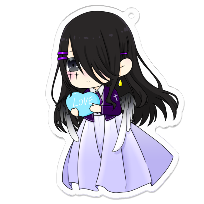 アクリルキーホルダー（コーティング） - 70 x 70 (mm)