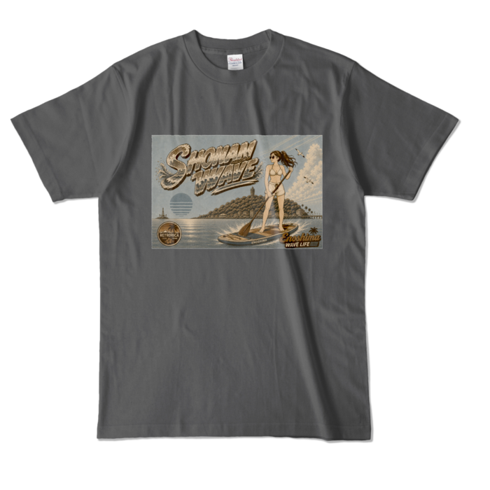 カラーTシャツ - L - チャコール (濃色)