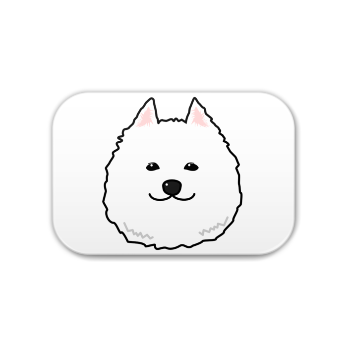 サモエド犬 モフハチロウ 缶バッジ Mofuhachirou Booth サモエド犬 モフハチロウ 缶バッジ Mofuhachirou Booth