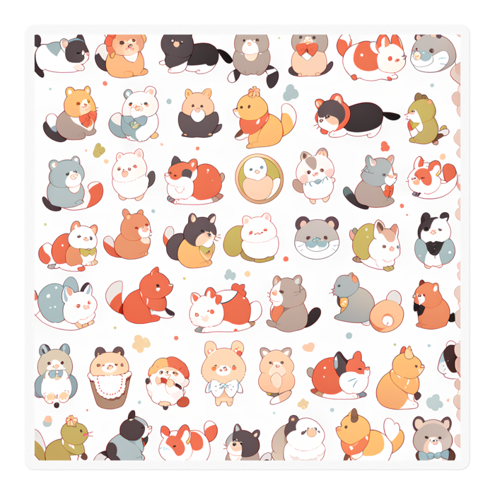 ステッカー - 100 x 100 (mm)(1)