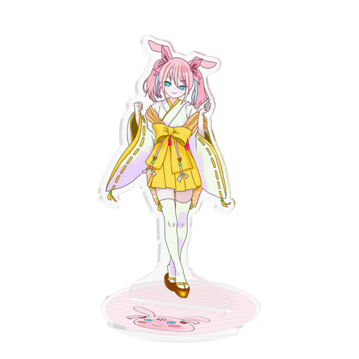 アクリルフィギュア(黄) - 100x100mm(4)