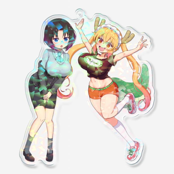 ホログラムアクリルキーホルダー - 100 × 100mm