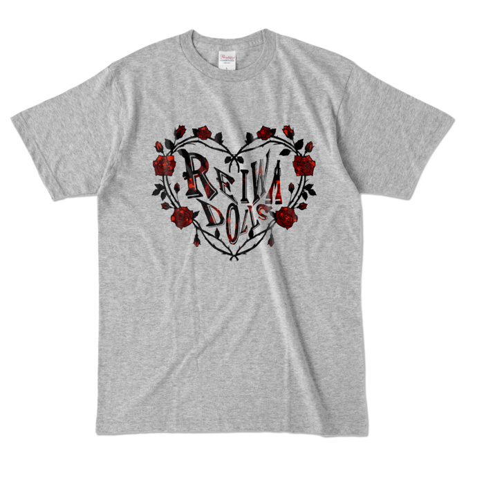 カラーTシャツ - L - 杢グレー (濃色)