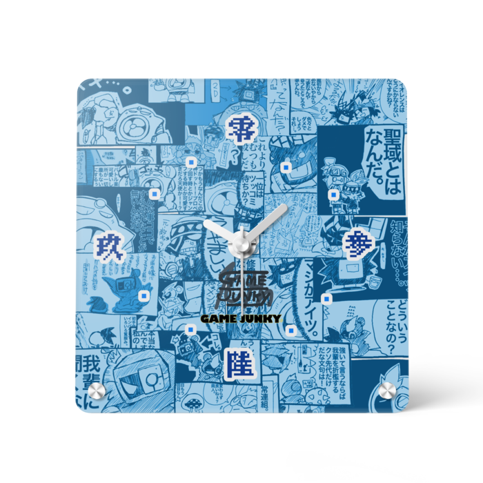 アクリル時計(シアン) - 150x150mm