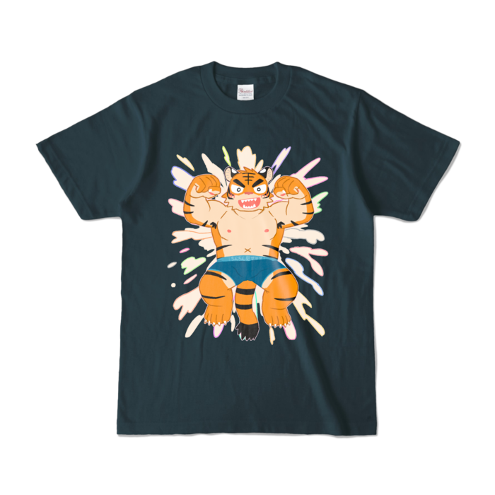 カラーTシャツ - S - デニム (濃色)