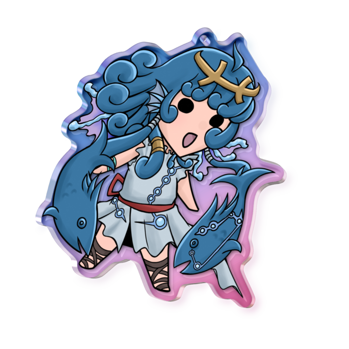 オーロラアクリルキーホルダー - 70 × 70mm