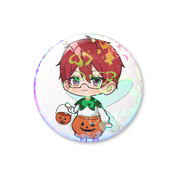 ホログラム缶バッジ - 25mm(ハート)