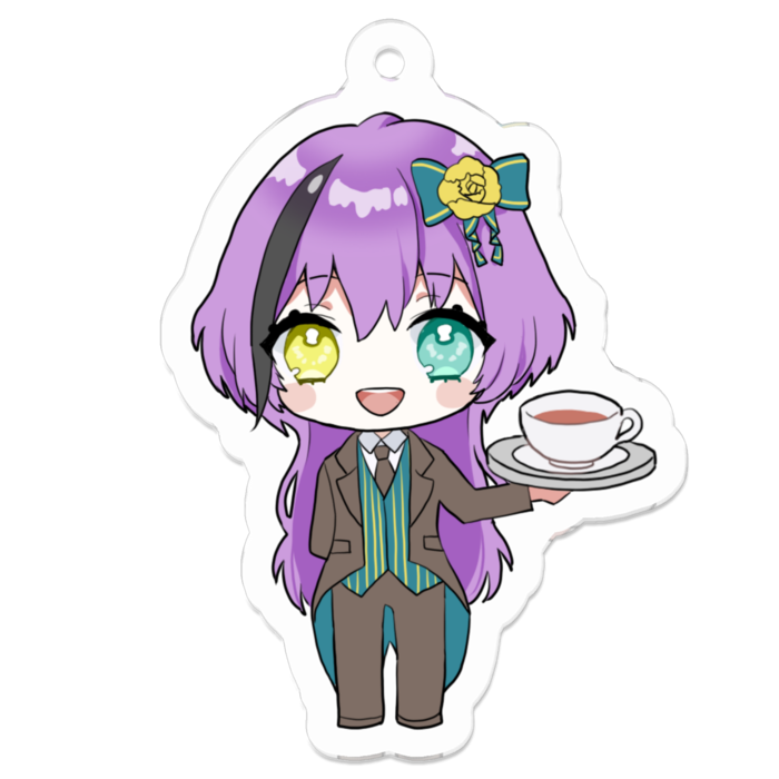 アクリルキーホルダー（コーティング） - 50 x 50 (mm)