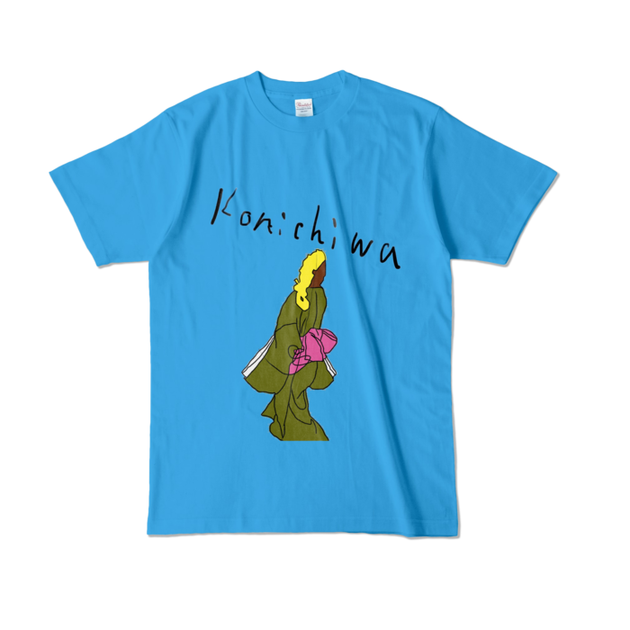 カラーTシャツ - L - ターコイズ (濃色)