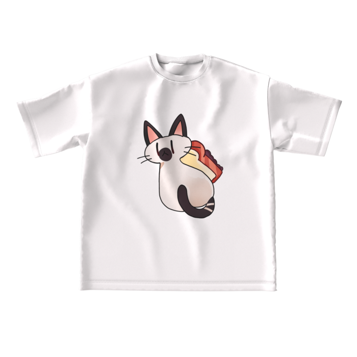 白ビッグシルエットTシャツ - L -