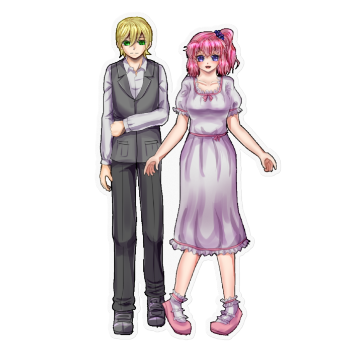 ステッカー - 160 x 160 (mm)透明