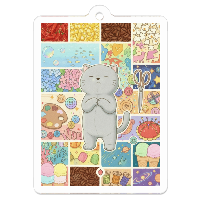 アクリルキーホルダー - 50 x 50 (mm)