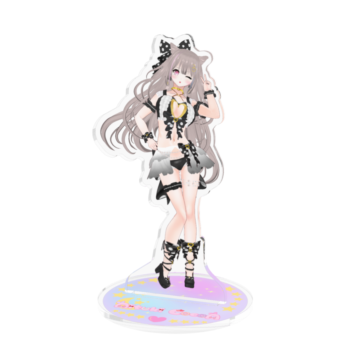 Black ver.アクリルスタンド(Black ver.Acrylic Display Stand.)- 100x100mm