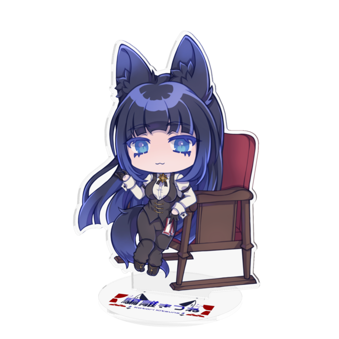 ロングパッツンヘアー　大きいアクリルフィギュア