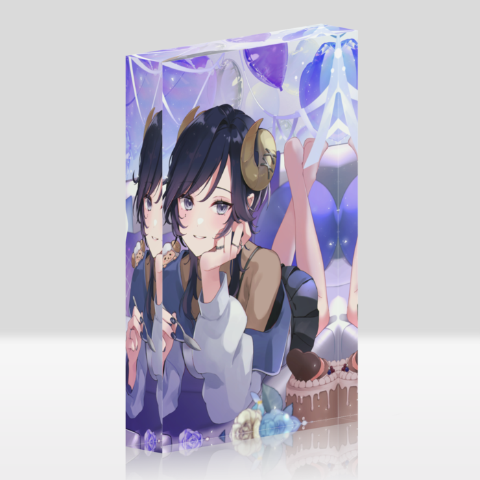 アクリルブロック（背面ホワイト） - 100x148mm