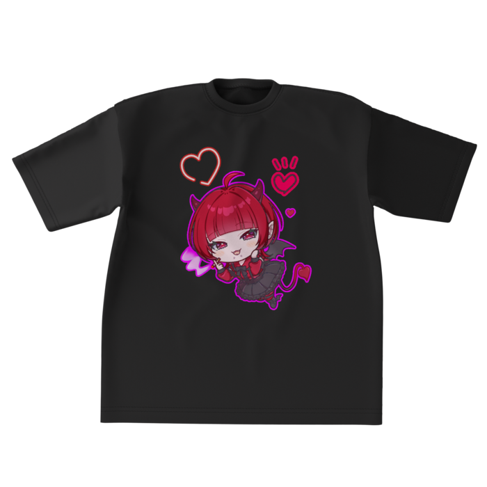 ビッグシルエットTシャツ - XL - black