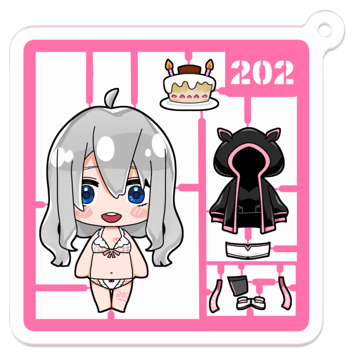 アクリルキーホルダー - 50 x 50 (mm)