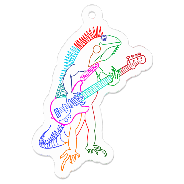 アクリルキーホルダー（コーティング） - 50 x 50 (mm)