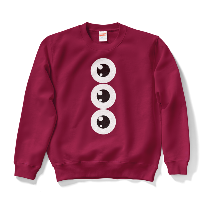 めだま三兄弟スウェット - S - バーガンディ