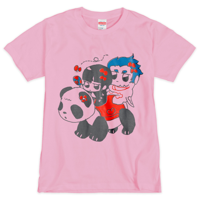 Tシャツ（シルクスクリーン印刷） - M - 桃